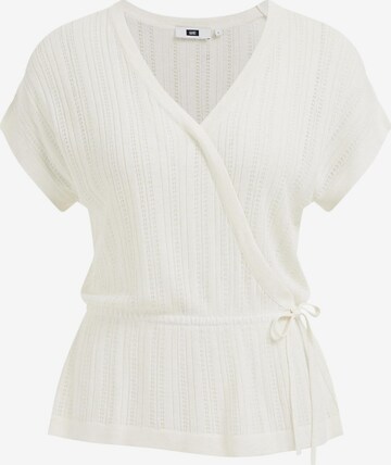 WE Fashion Sweter w kolorze biały: przód