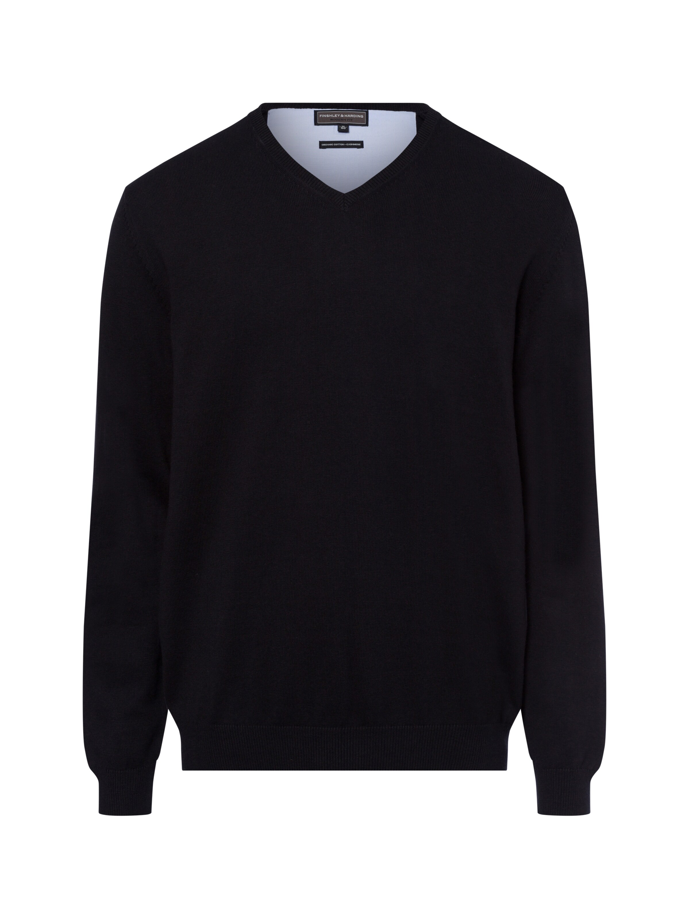 Finshley & Harding Pullover in Schwarz: Vorderseite
