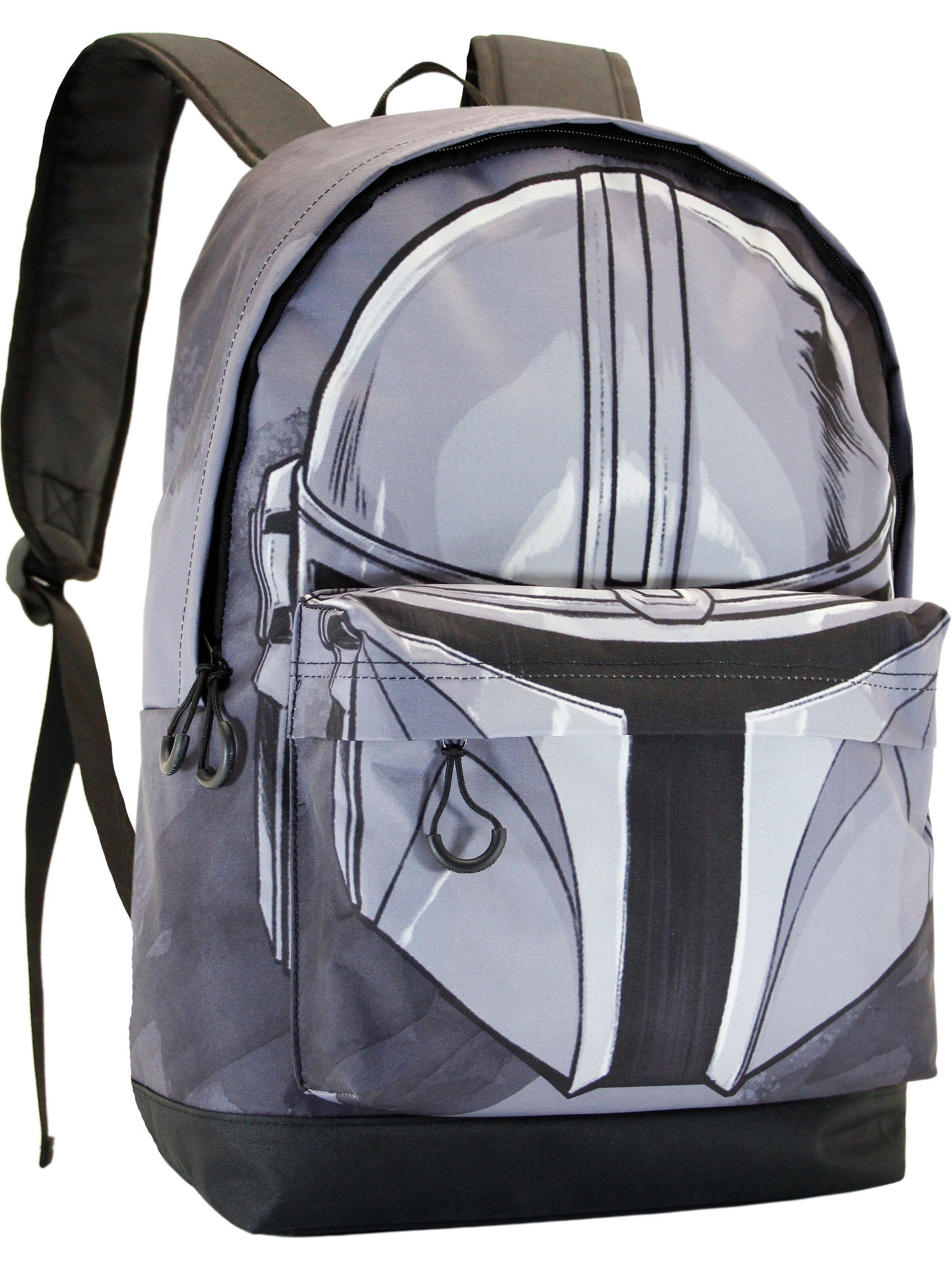 STAR WARS Backpack 'The Mandalorian Helmet-FAN HS' in Grey