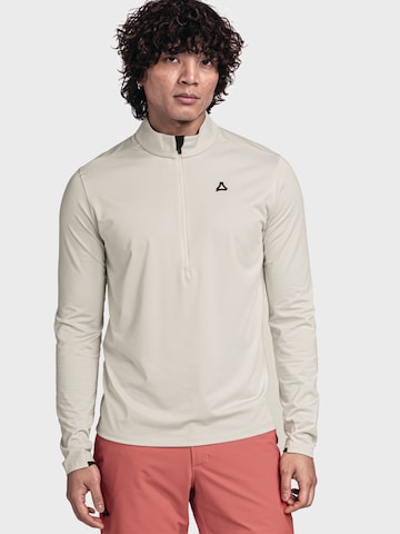 T-Shirt fonctionnel 'Pine' Schöffel en blanc : devant
