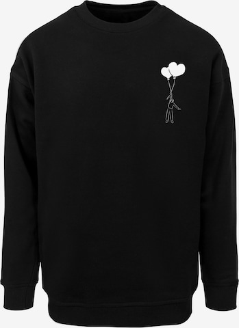 Sweat-shirt 'Love In The Air' Merchcode en noir : devant