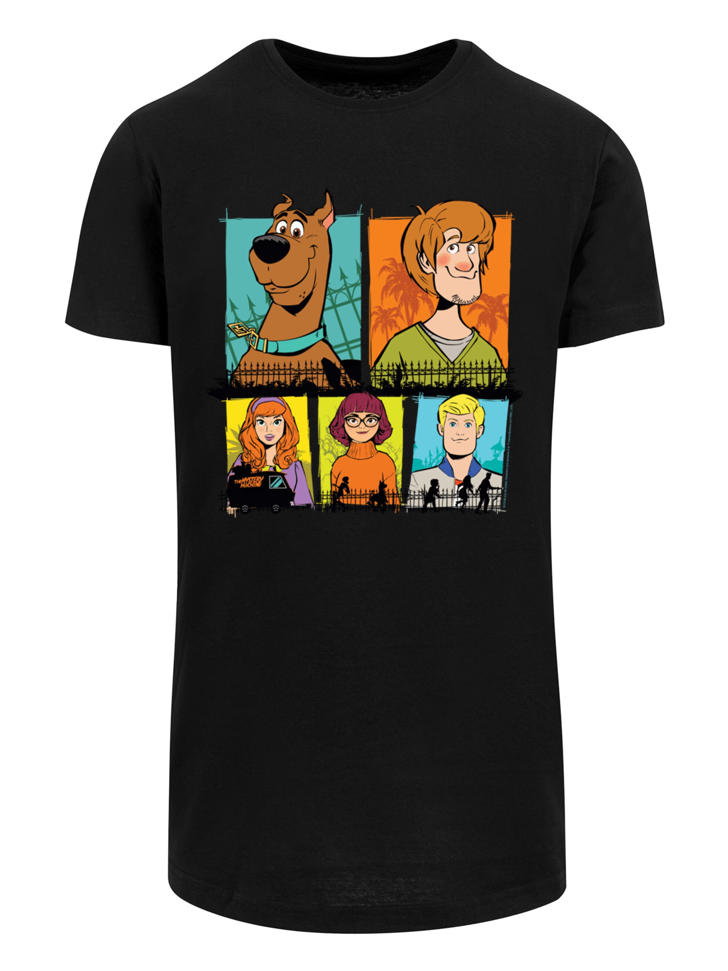 T-Shirt 'Group Frames' F4NT4STIC en noir : devant