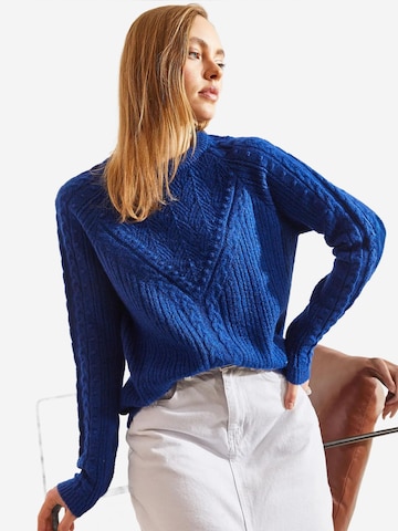 Bianco Lucci Pulover 'Pullover' | modra barva