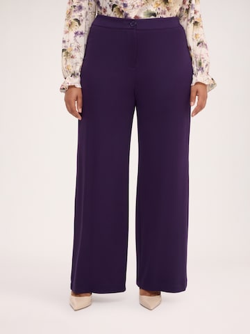 Wide leg Pantaloni di Fiorella Rubino in lilla