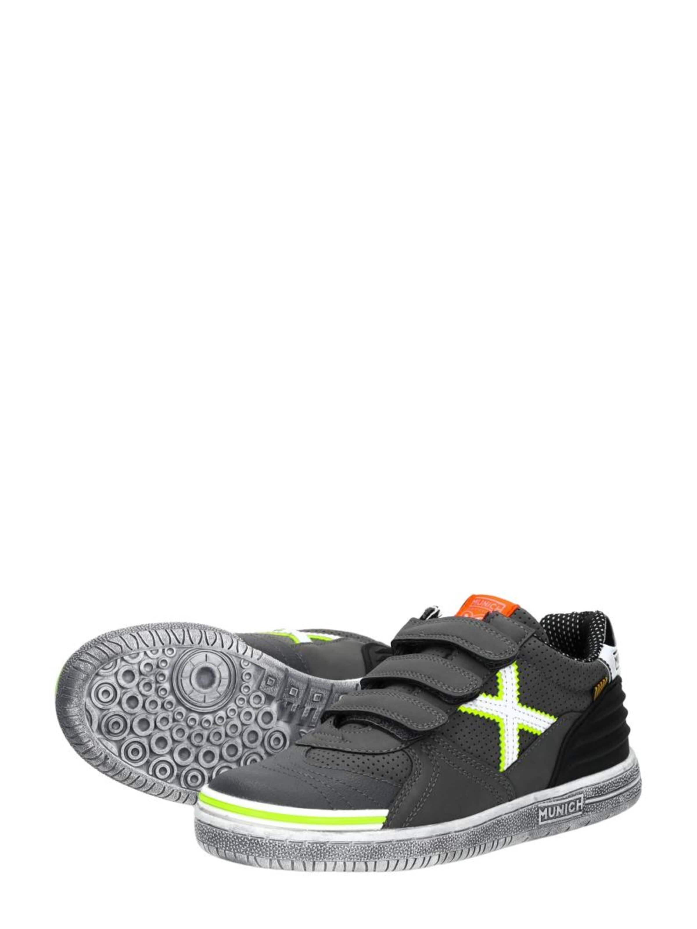 MUNICH Sneakers 'Klittenband Laag' in Grijs