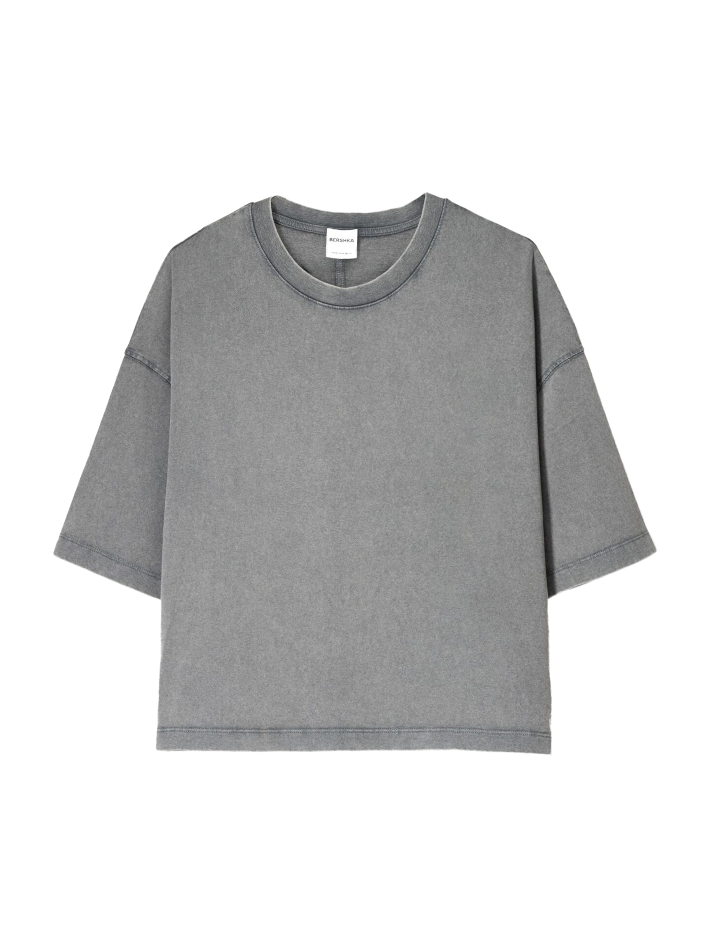 Bershka T-shirt i mörkgrå, Produktvy