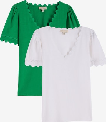 T-shirt love & roses en vert : devant