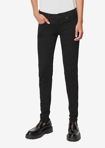 Marc O'Polo Skinny Jeans in Zwart: voorkant