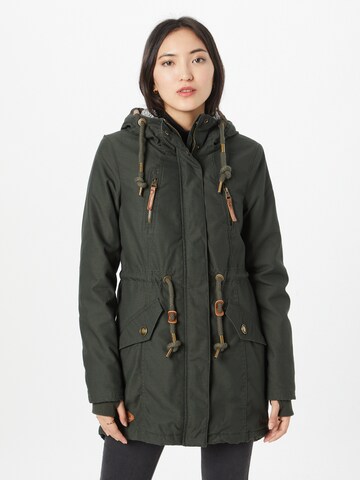 Parka mi-saison 'ELSIE' Ragwear en vert : devant