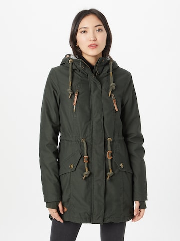 Ragwear Between-Seasons Parka 'ELSIE' in Green: front