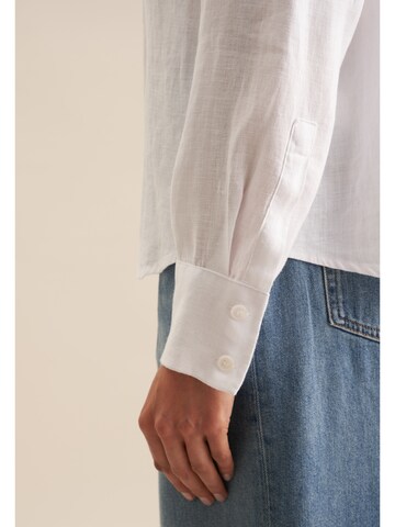 SEIDENSTICKER Blouse 'Schwarze Rose' in Wit