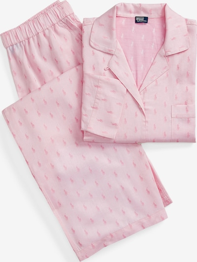 Polo Ralph Lauren Pyjama ' Jacquard Polo Player ' en rose, Vue avec produit