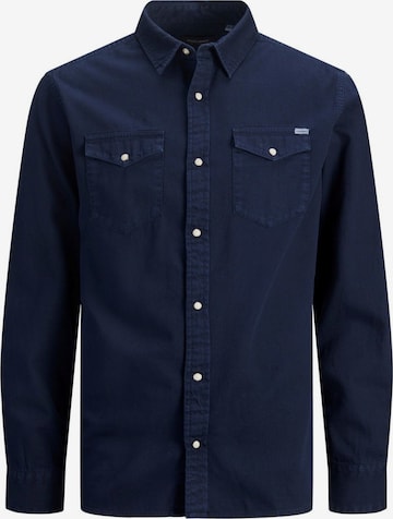 Coupe regular Chemise Jacks & Jones en bleu : devant