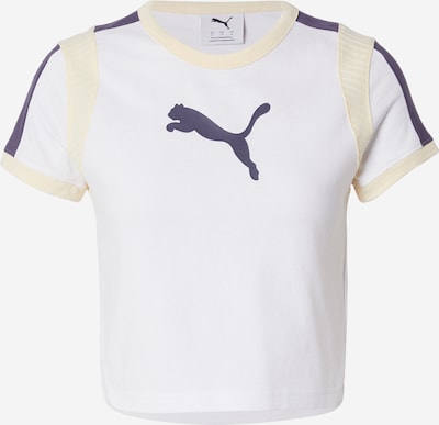PUMA T-Shirt in S in creme / dunkelblau / weiß, Produktansicht