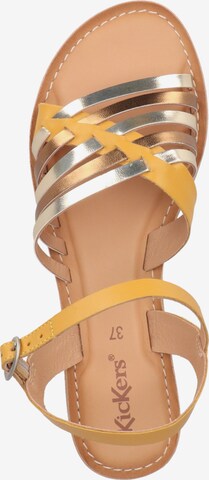 Kickers Strap Sandals in Yellow