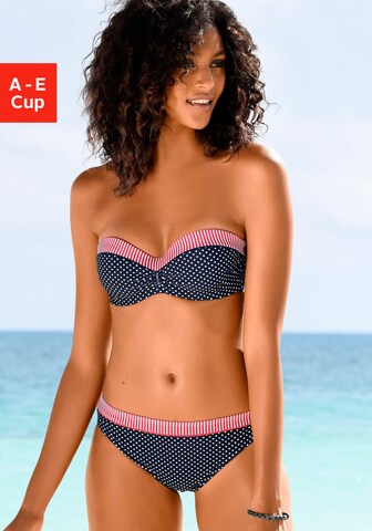 s.Oliver Balconette Bikinitop in Blauw: voorkant