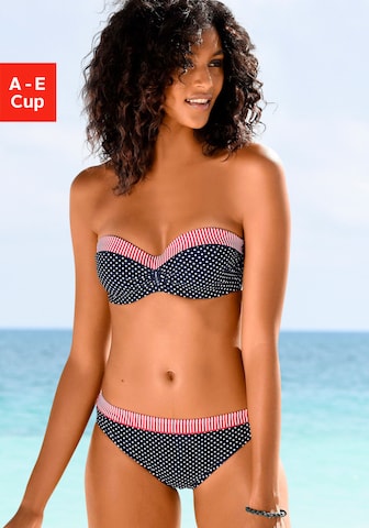 s.Oliver - Balconet Top de bikini en azul: frente