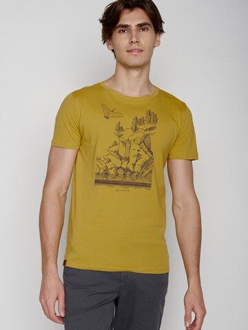 GREENBOMB Shirt 'Nature Sea Dragon' in Geel: voorkant