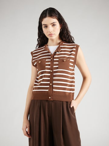 Cardigan MORE & MORE en marron : devant