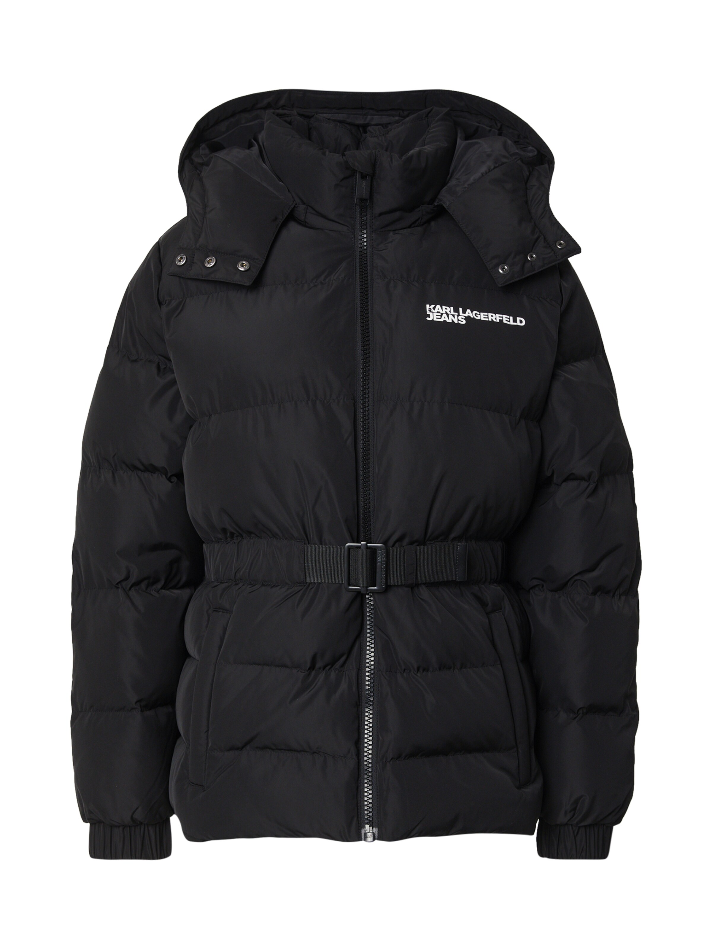 KARL LAGERFELD JEANS Övergångsjacka i svart: framsida