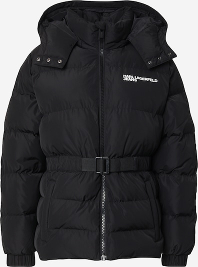 KARL LAGERFELD JEANS Prijelazna jakna u crna / bijela, Pregled proizvoda