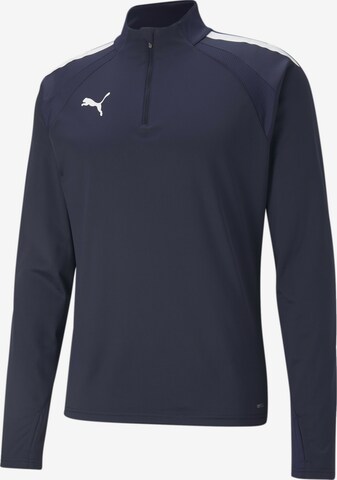 PUMA Athletic Sweatshirt 'Team Liga' in Blue: front