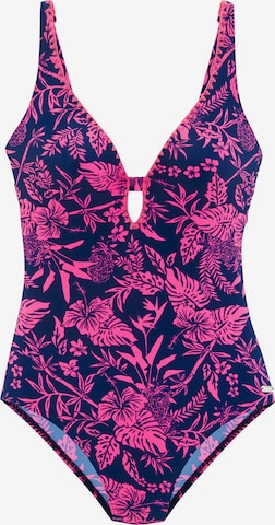 VENICE BEACH Бански костюм в синьо: отпред