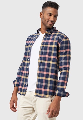 INDICODE JEANS Regular fit Button Up Shirt 'Riverside' in Blue