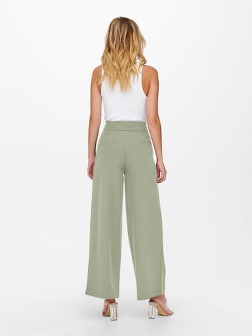 ONLY Wide leg Pleat-Front Pants 'PAYTON-MAIA' in Green