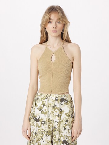 IRO Knitted Top 'QUIDEL' in Beige: front
