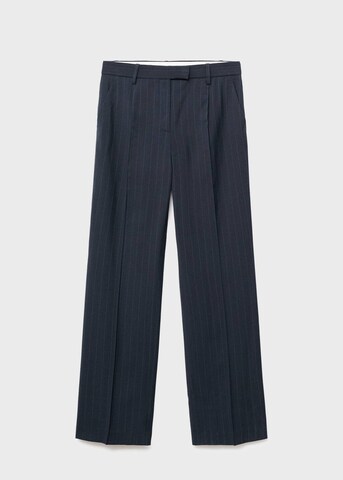 MANGO Regular Pleated Pants in Blue