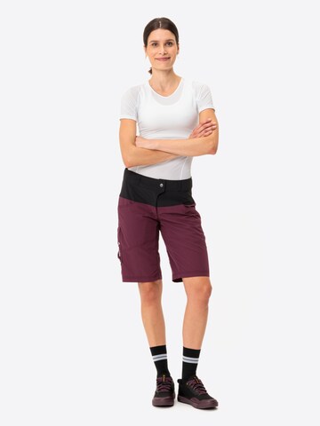 VAUDE Regular Outdoor trousers 'Qimsa' in Red