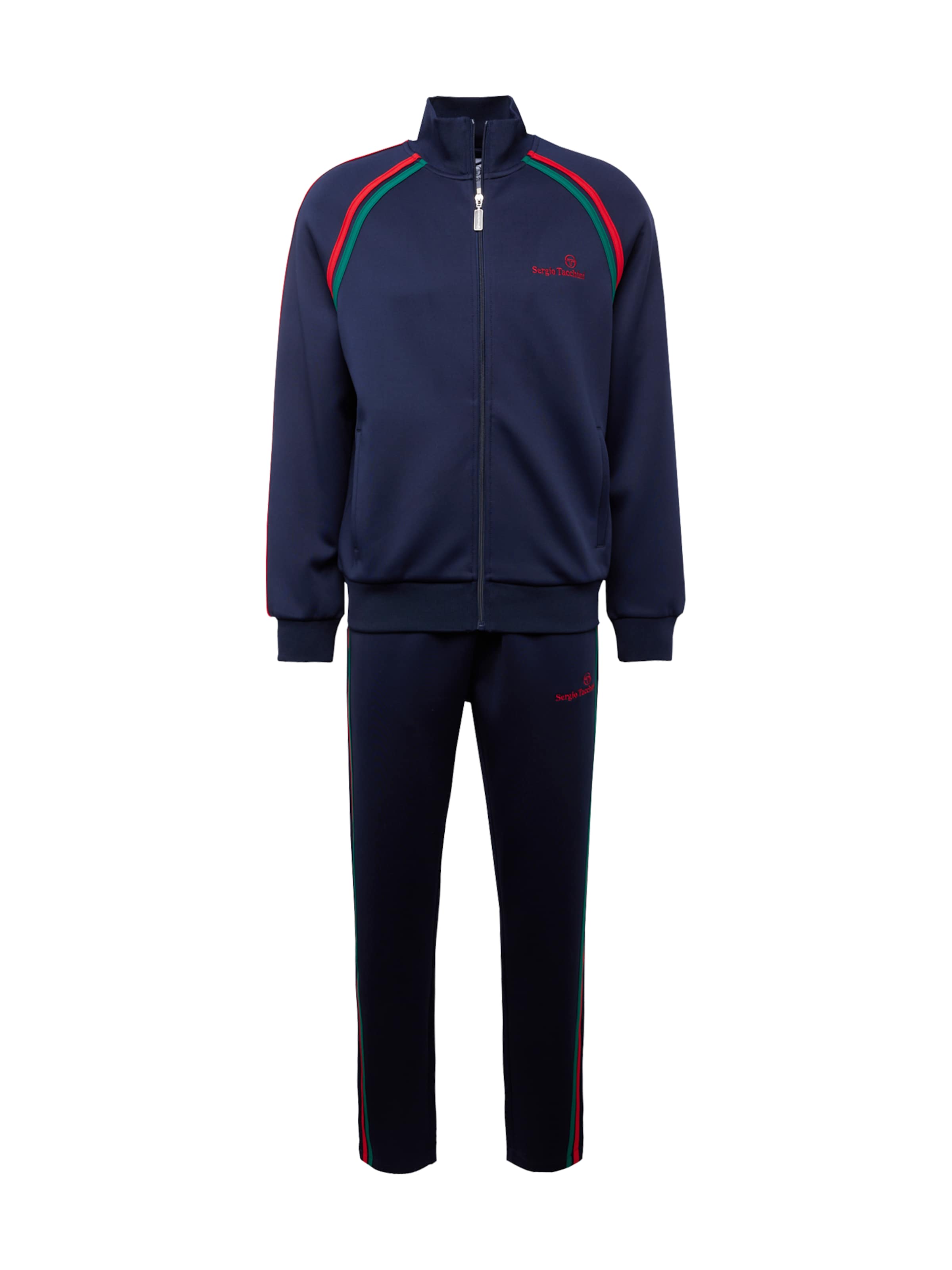 Sergio Tacchini Sweat suit 'Ghibli' in S in Dark blue / Green / Red, Item view