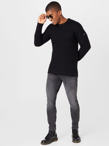 Pull-over 'Shores' INDICODE JEANS en noir