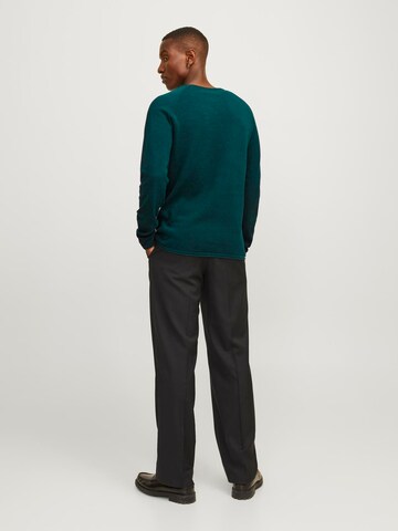 JACK & JONES Klasický střih Svetr 'JJEHill' – zelená