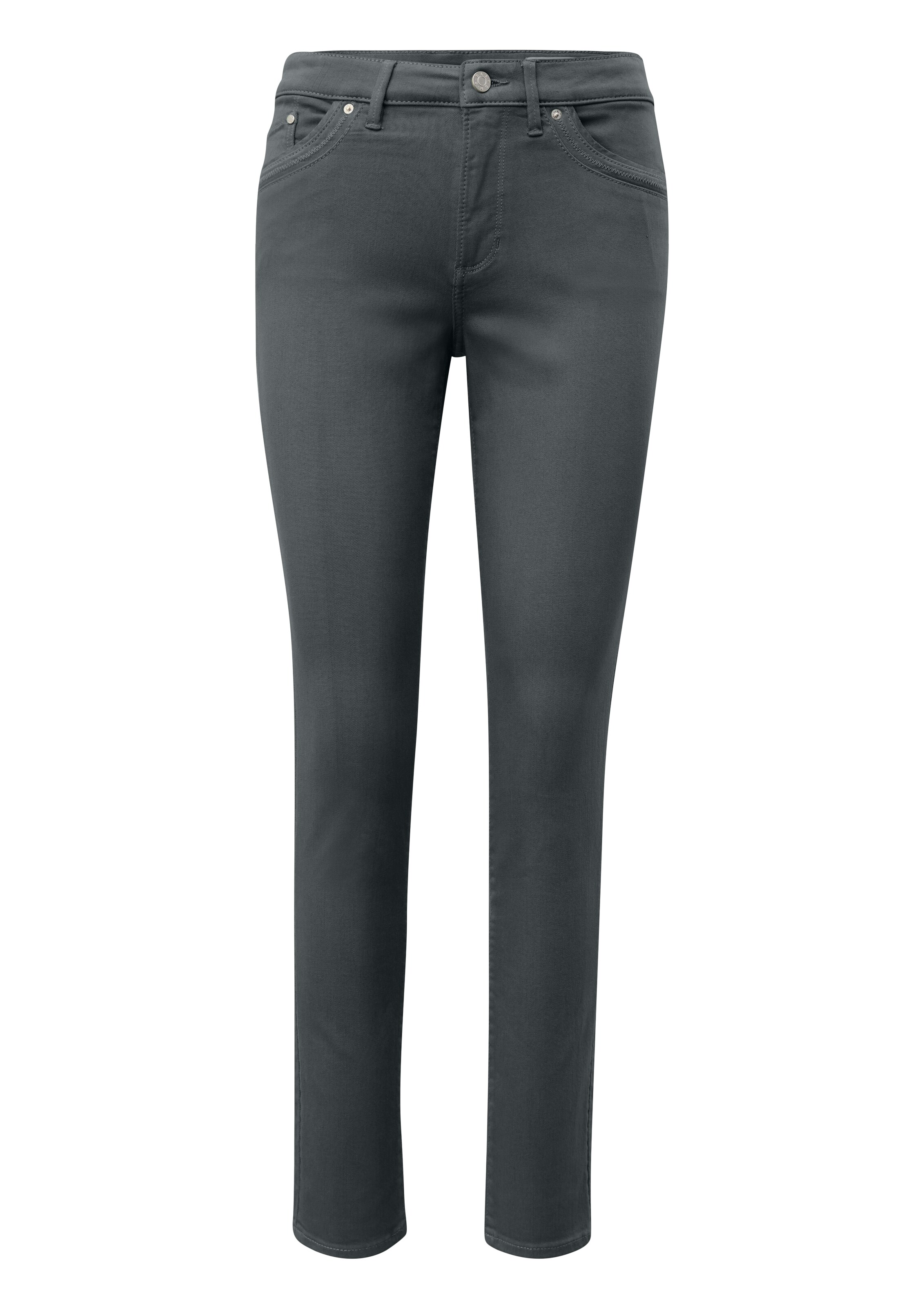 s.Oliver Skinny Jeans 'Betsy' in Grijs: voorkant