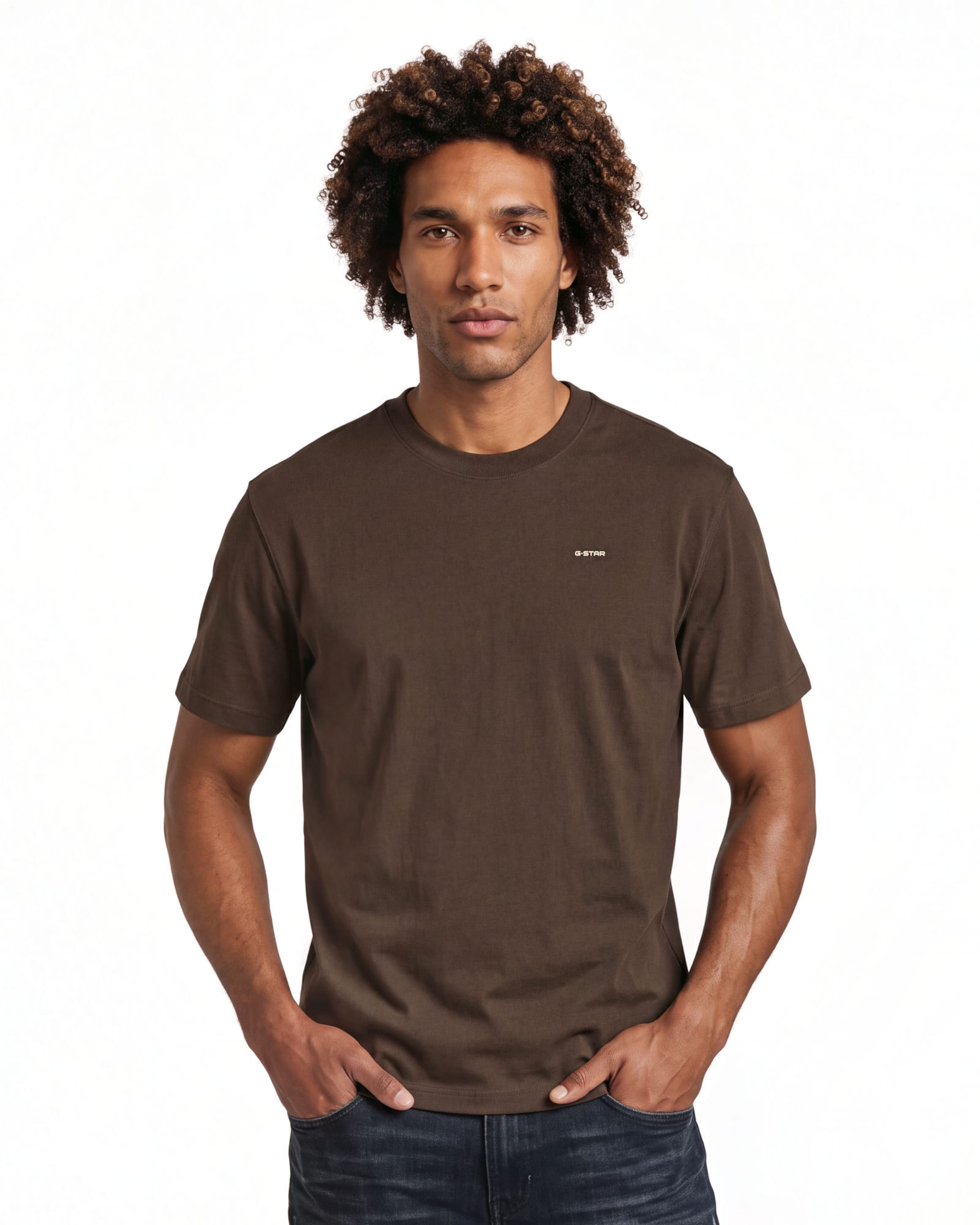 G-STAR Shirt ' ' in Brown: front