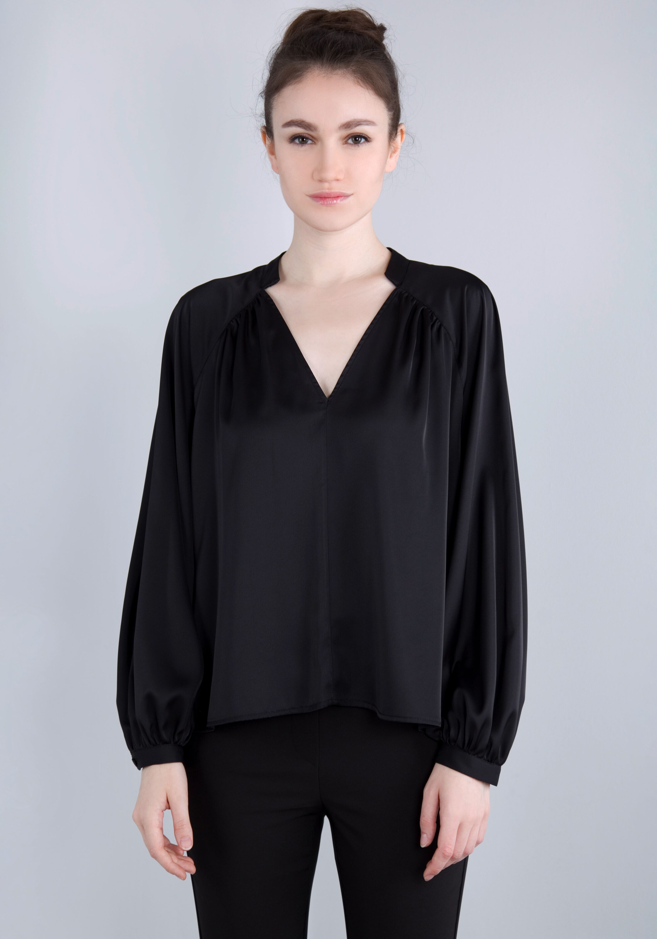 IMPERIAL Bluse in Schwarz: Vorderseite