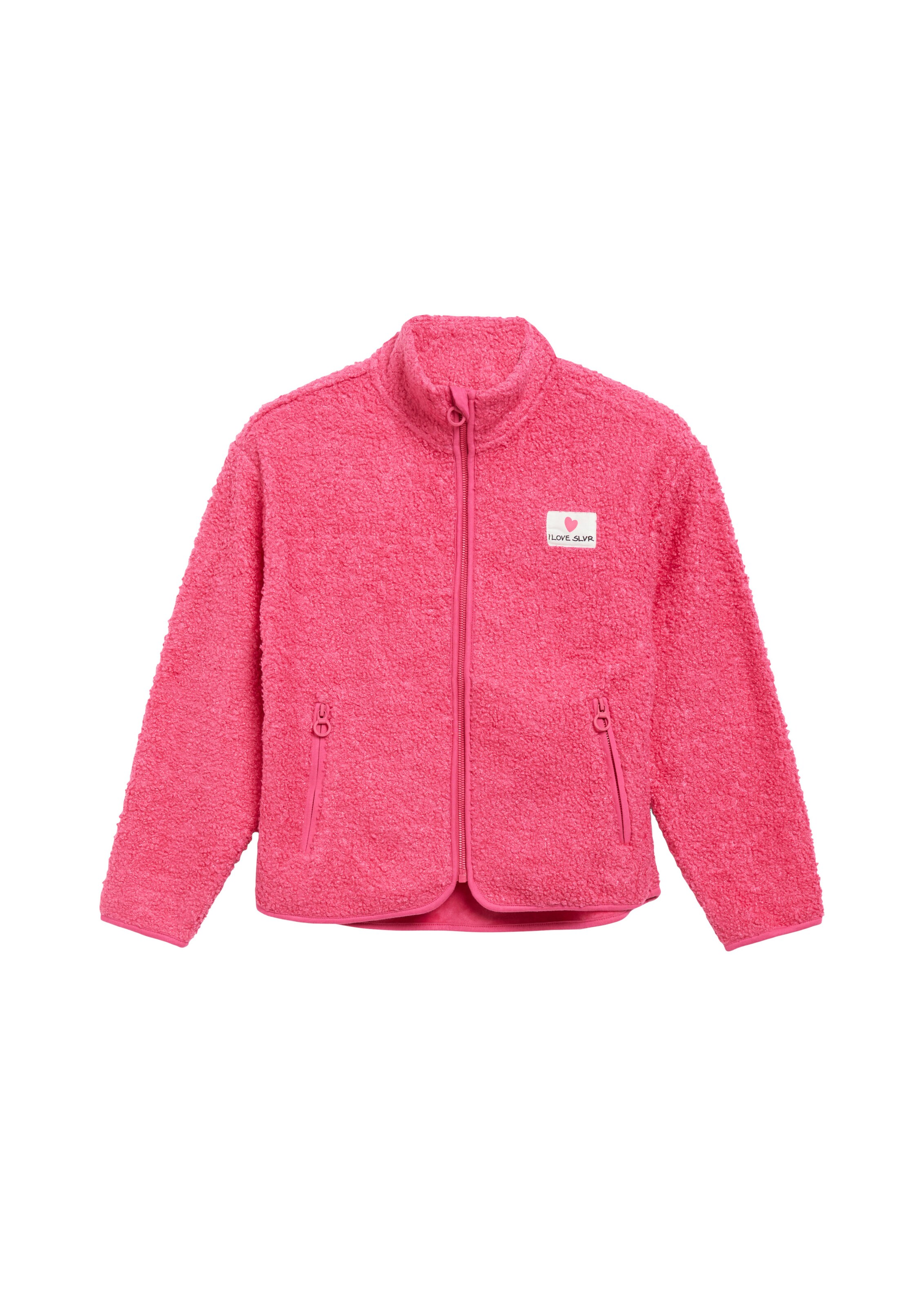 s.Oliver Fleecejacke in Pink: Vorderseite