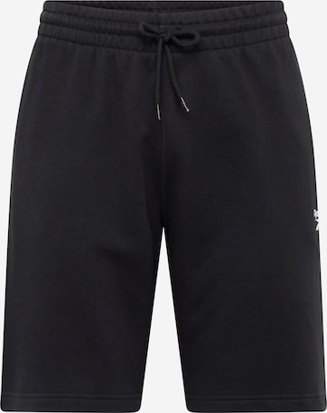 Reebok Regular Workout Pants 'Identity' in Black: front