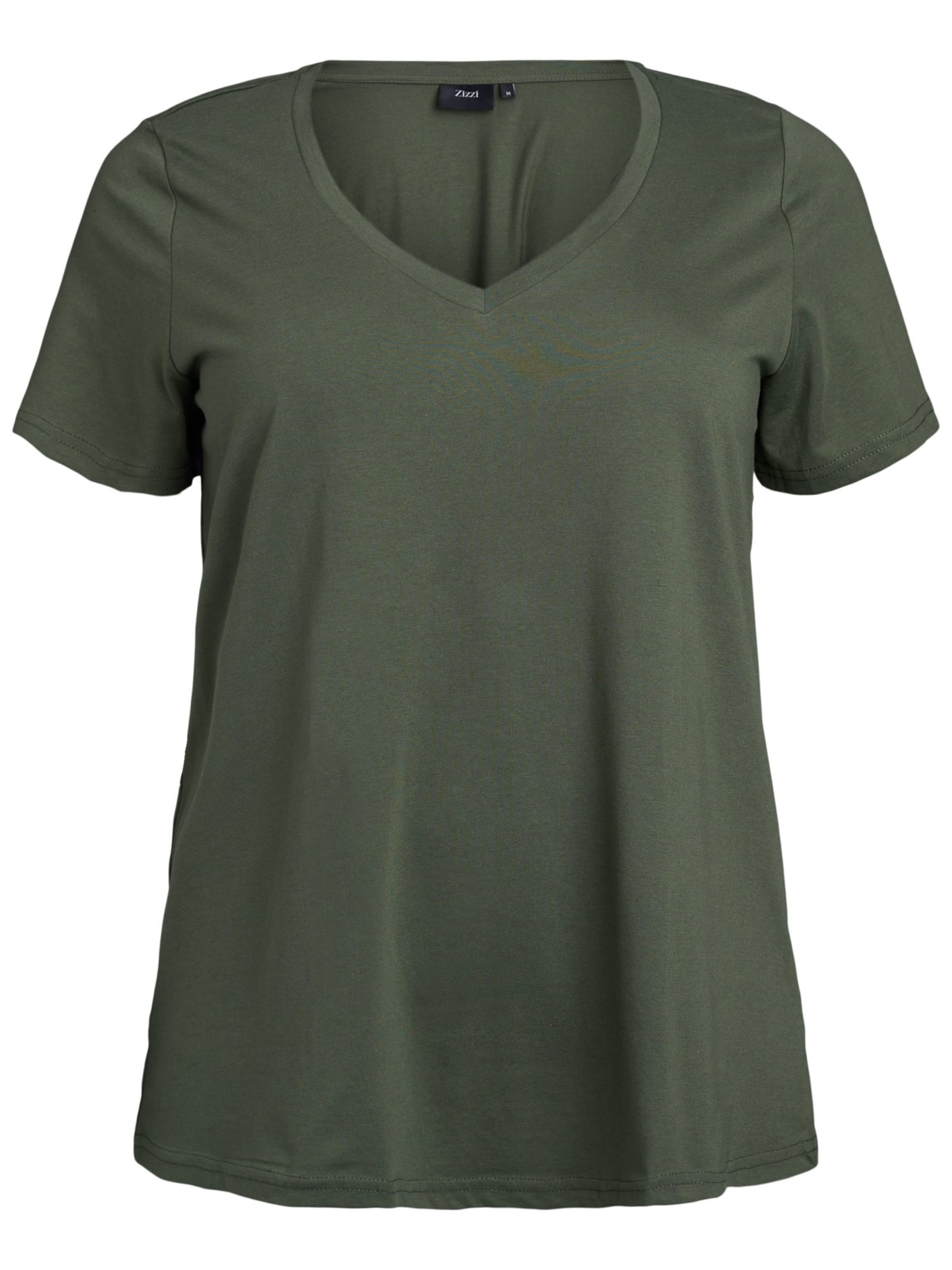 zaļš Zizzi T-Krekls 'Mkatja': no priekšpuses