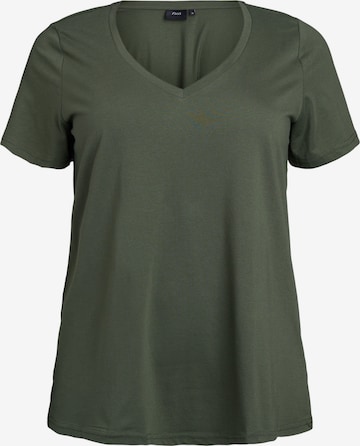 žalia Zizzi Marškinėliai 'Mkatja': priekis