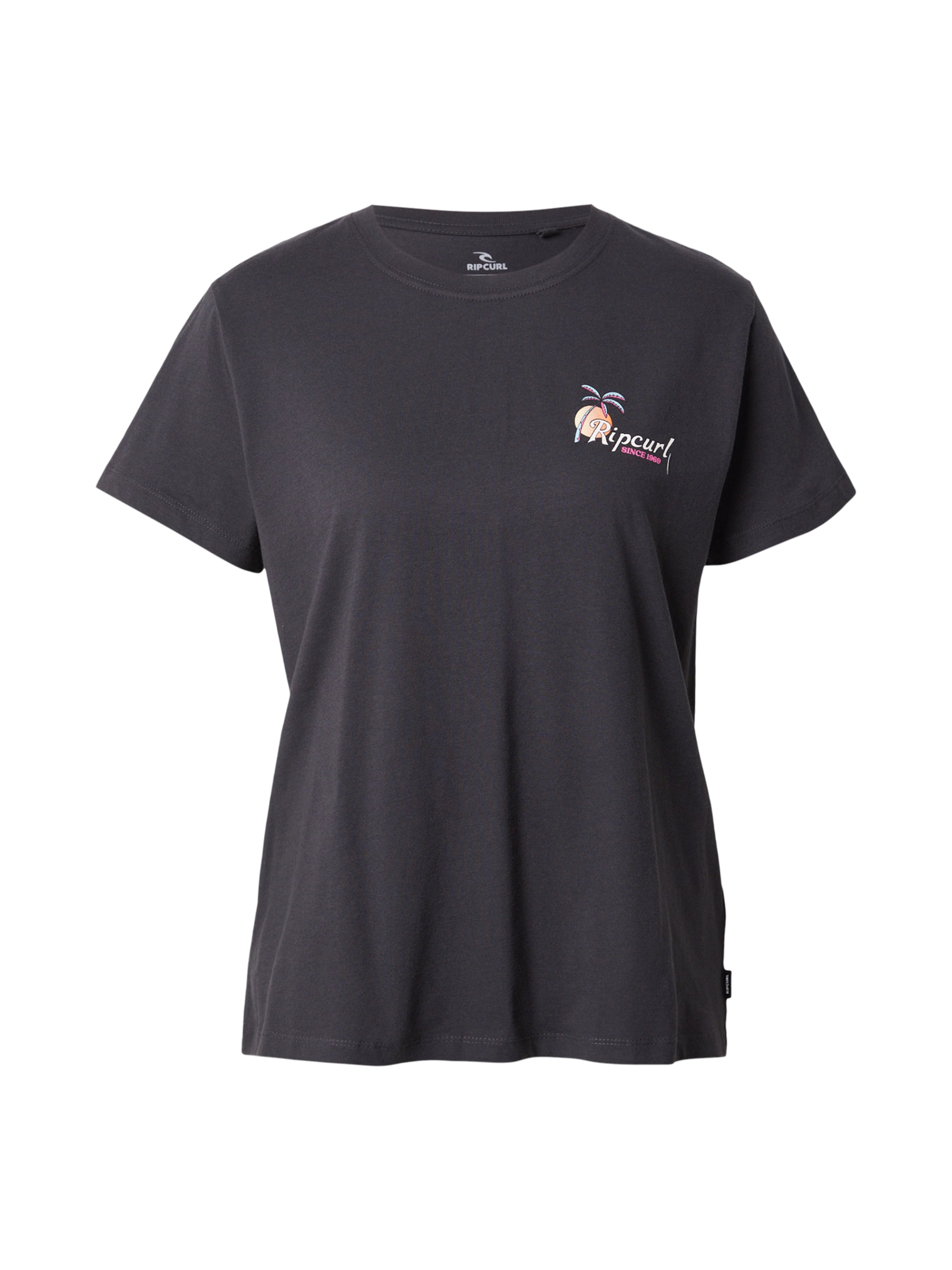RIP CURL - Camiseta 'TIDE LINE' en negro: frente