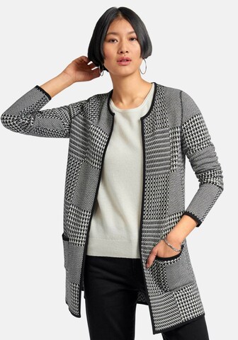 Peter Hahn Knit Cardigan in Black: front