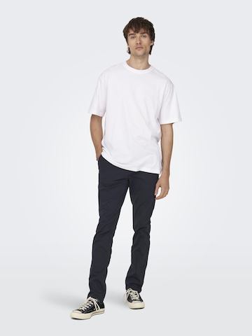 Only & Sons Regular Chino 'Mark' in Blauw