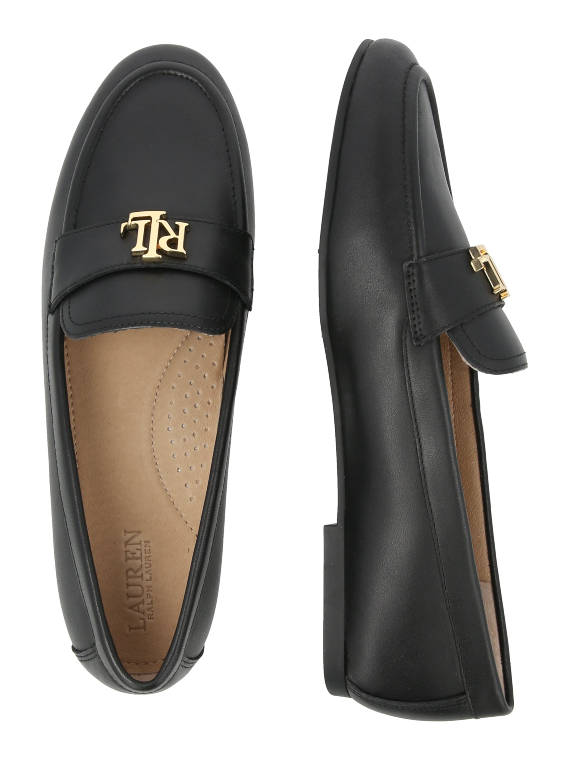 Chaussure basse Lauren Ralph Lauren en noir
