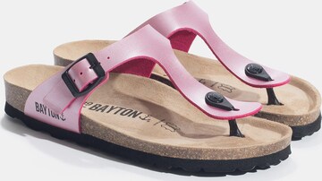 Flip-flops 'Melia' de la Bayton pe roz