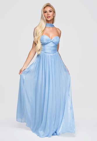 Ombre Avondjurk in Blauw