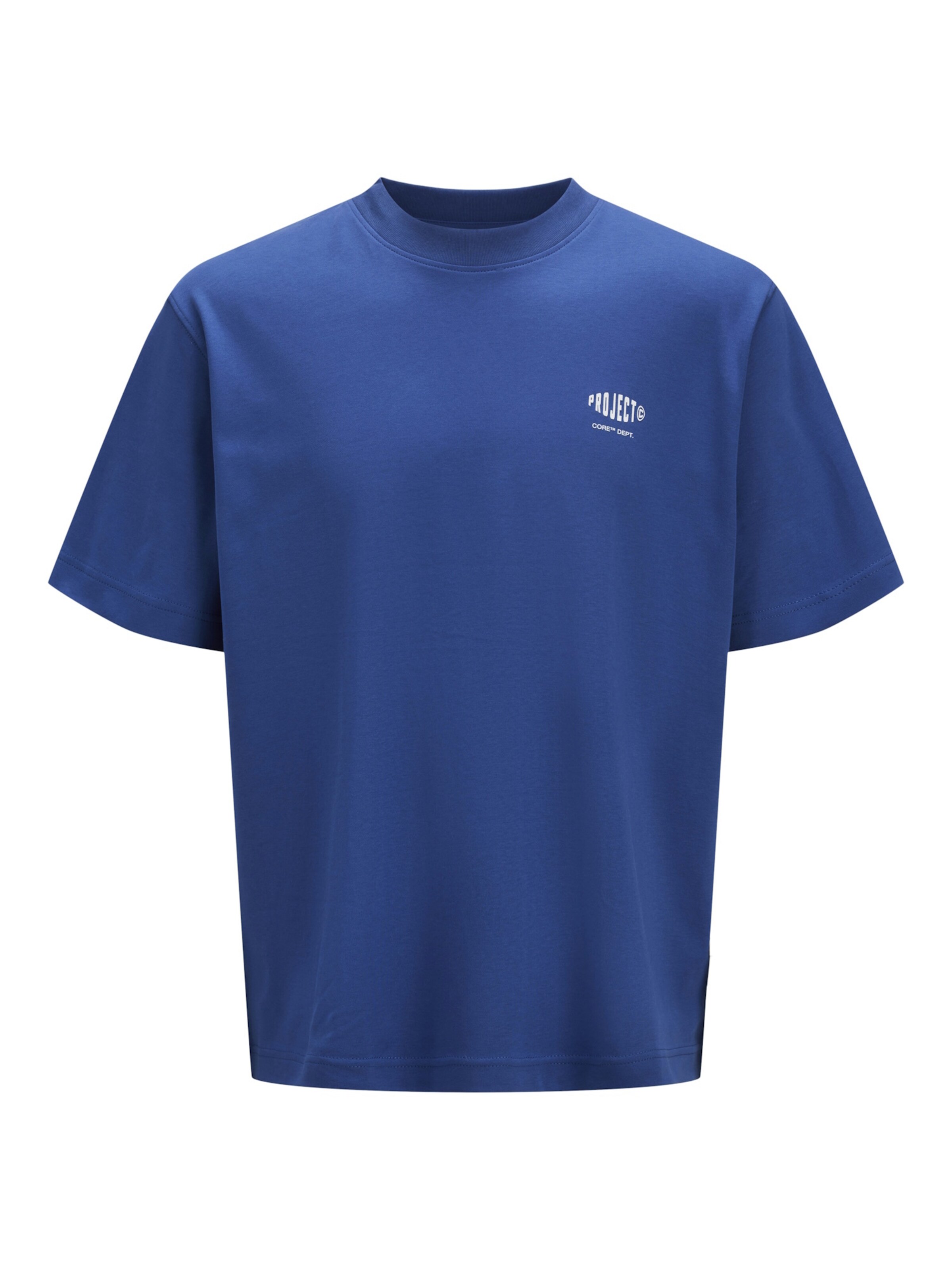 T-Shirt 'Concrete Globe' Jack & Jones Junior en bleu : devant