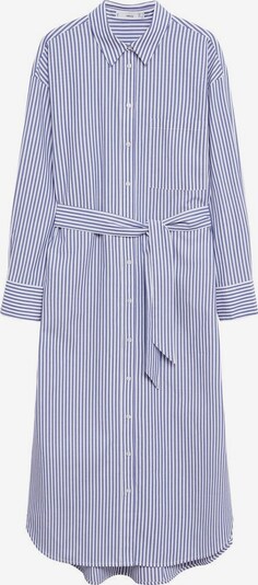 MANGO Kleid 'Fresh' in taubenblau / weiß, Produktansicht